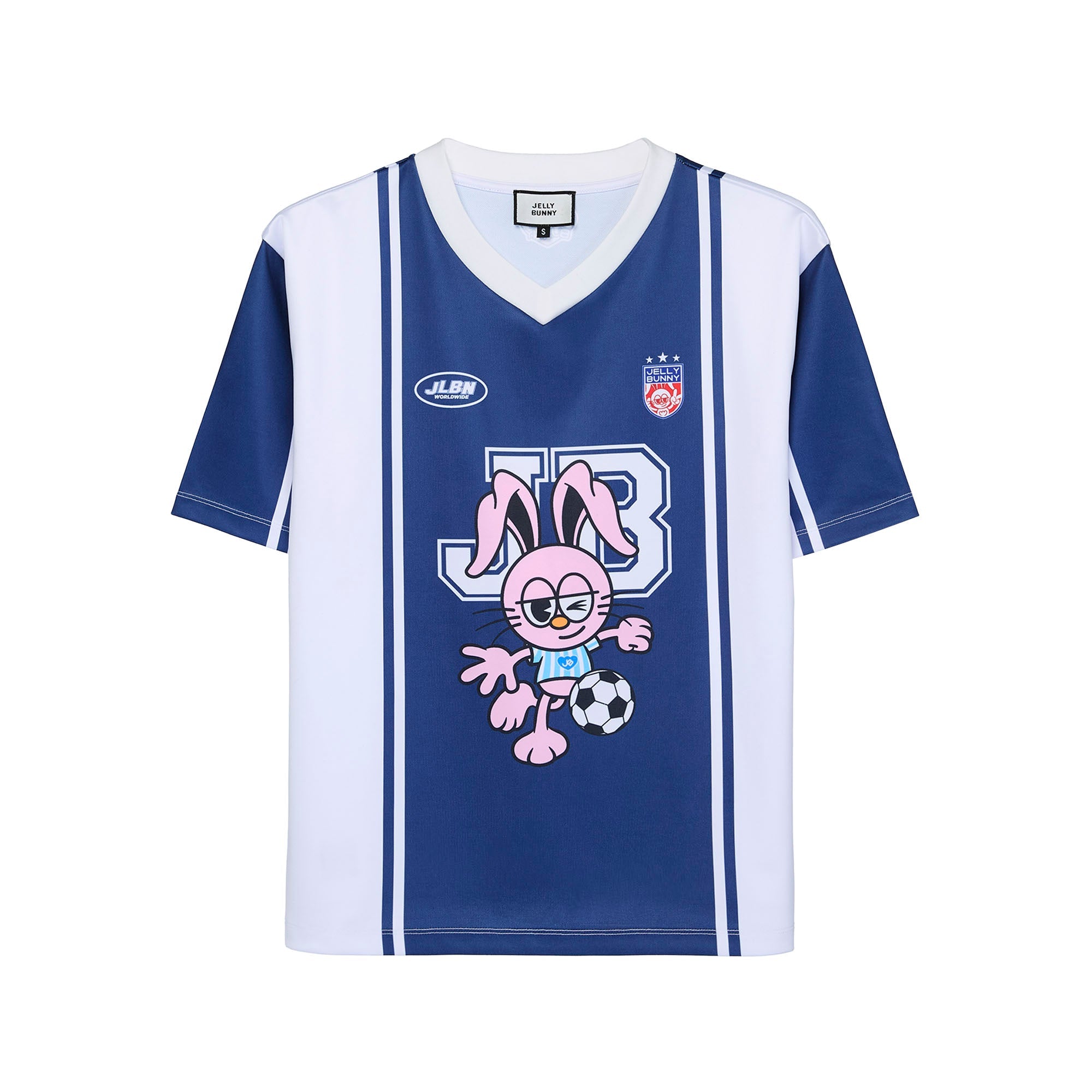 Jeremy Football Graphic T-Shirt Printed Navy