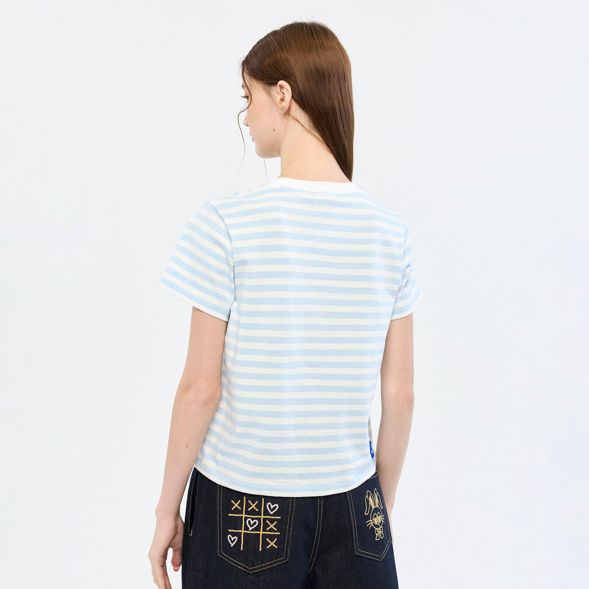 เสื้อยืดลายทาง Jeremy Blue