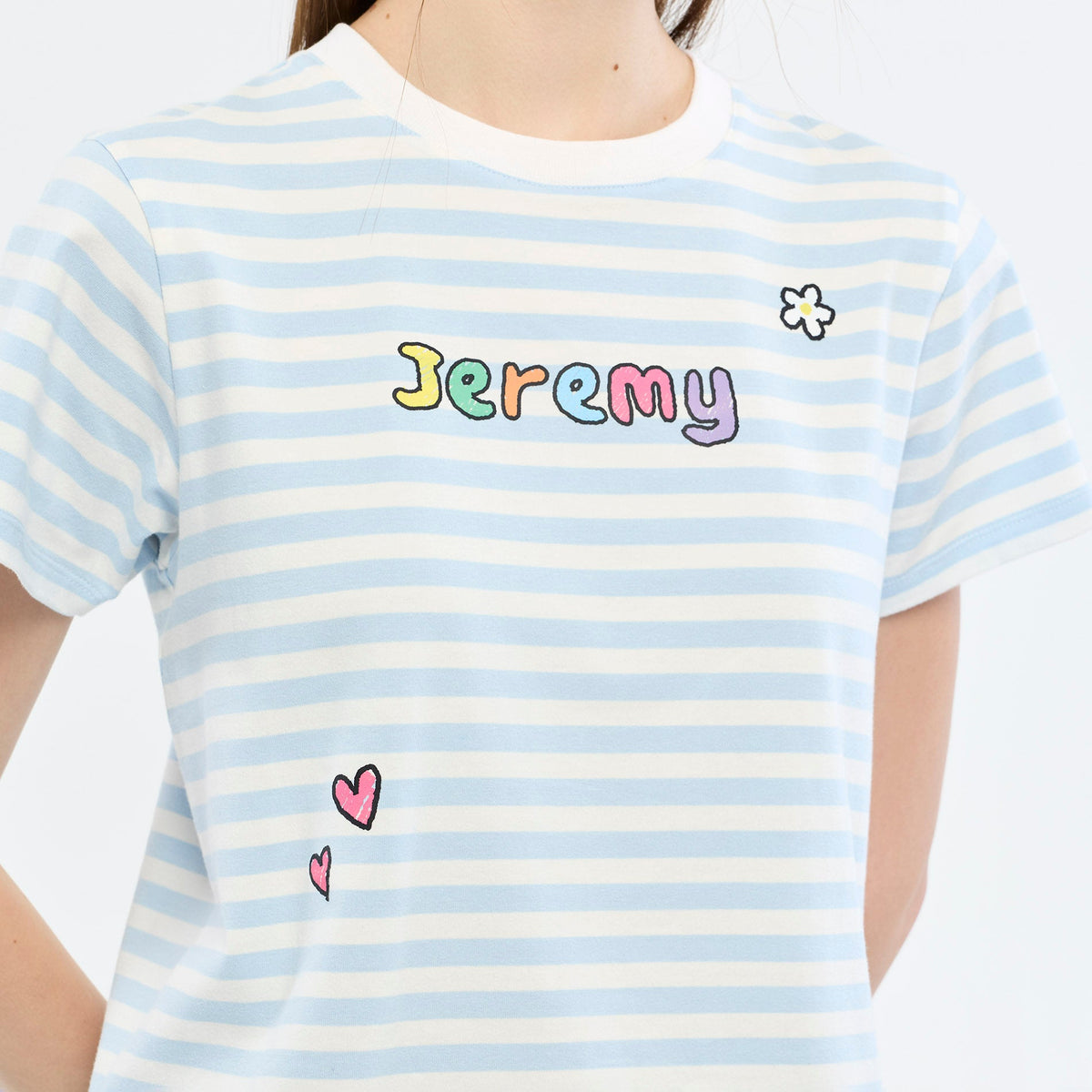 เสื้อยืดลายทาง Jeremy Blue