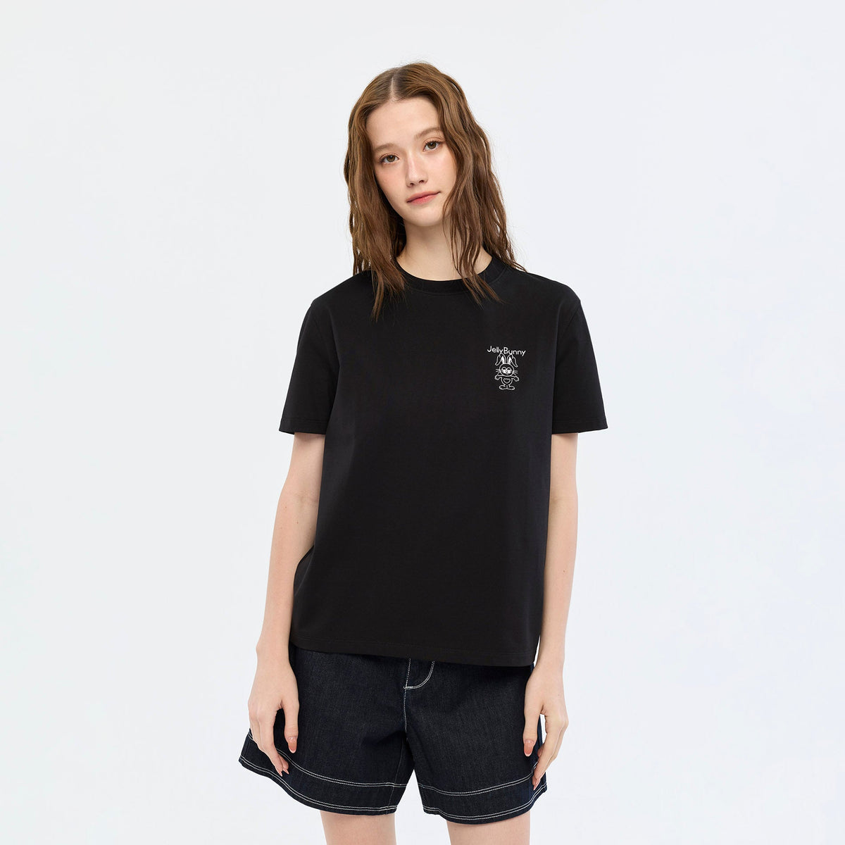 Bunny Sketch Graphic T-Shirt Black