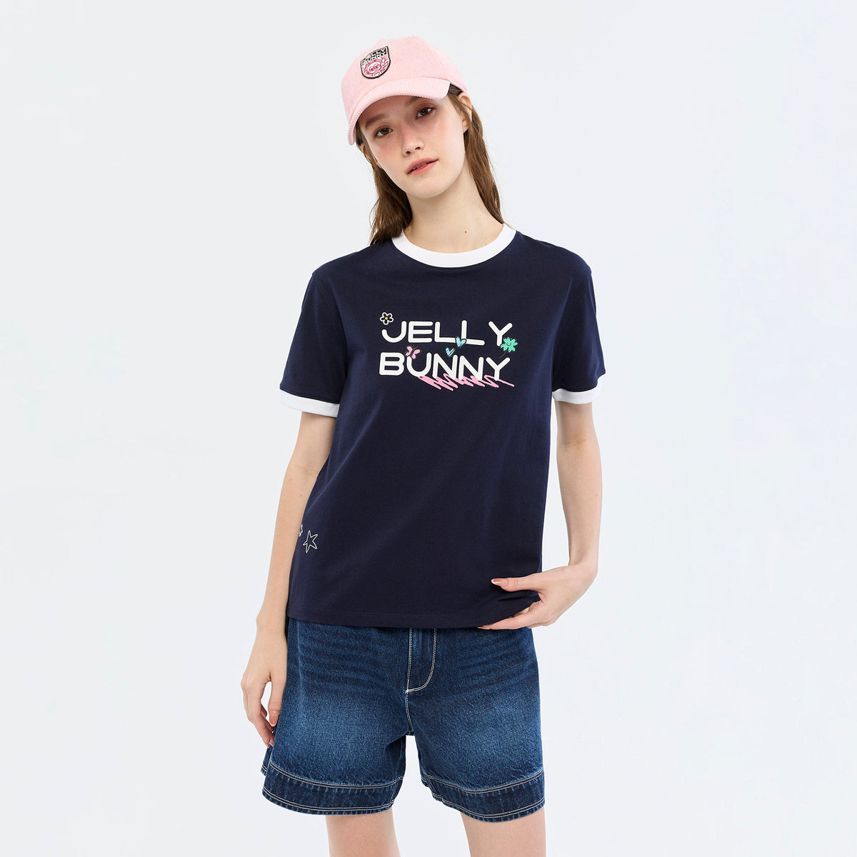 เสื้อยืดแต่งโลโก้ Navy