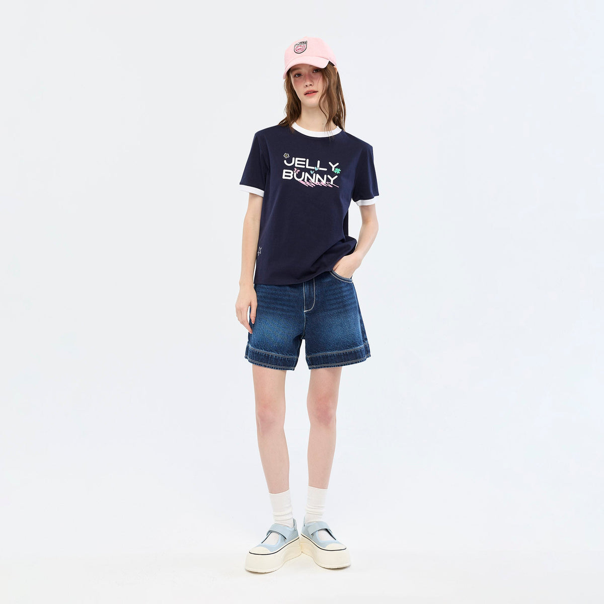 เสื้อยืดแต่งโลโก้ Navy