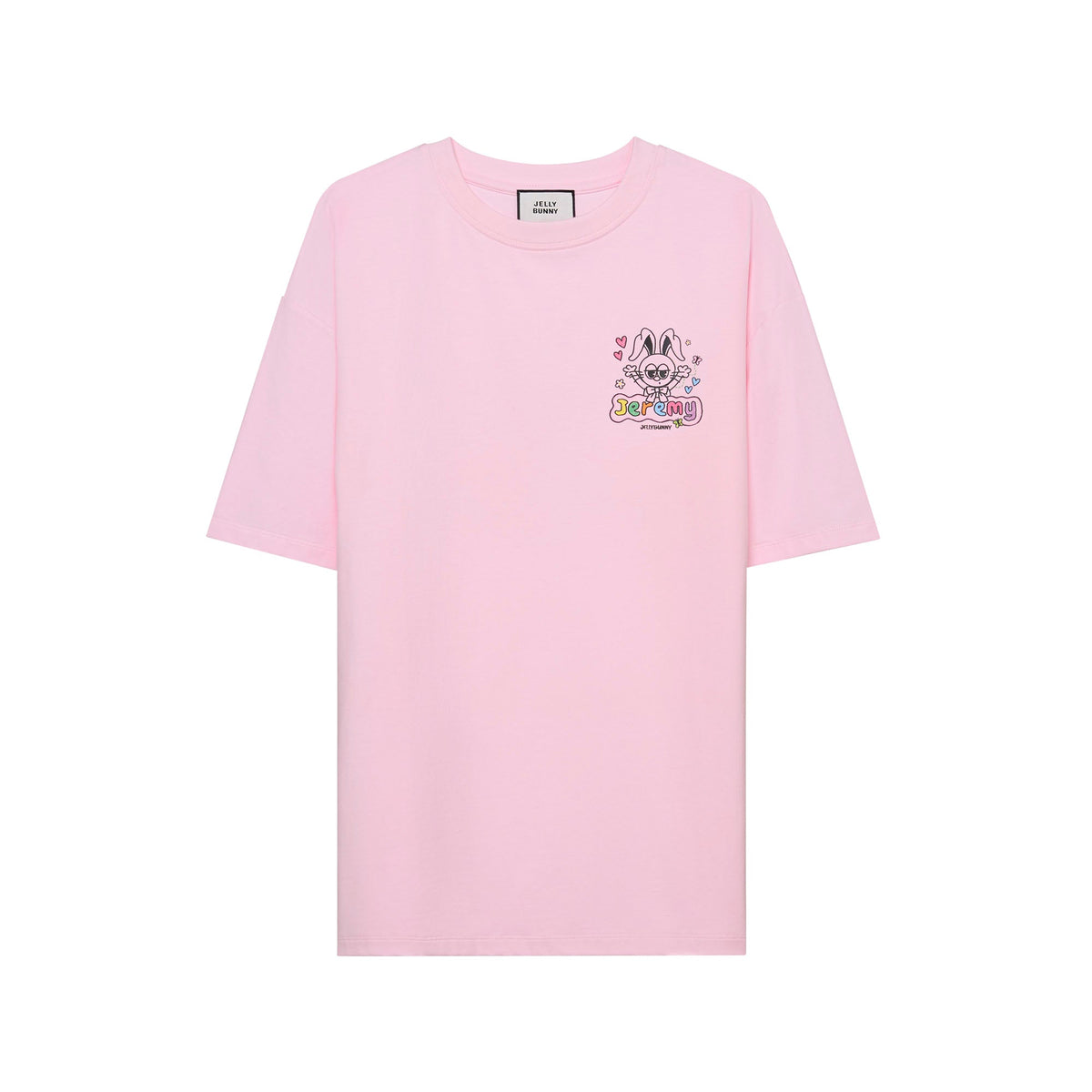 เสื้อยืดลาย Jeremy Bunny Doodle Graphic Pink