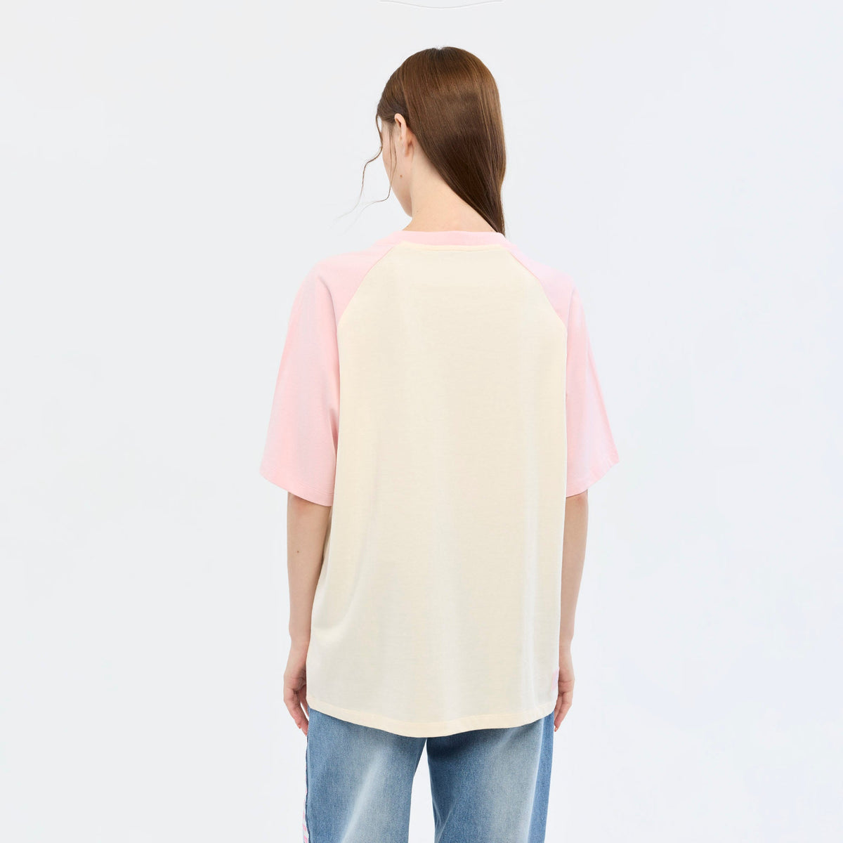 เสื้อยืดแขนแร็กแลน Jeremy Pink