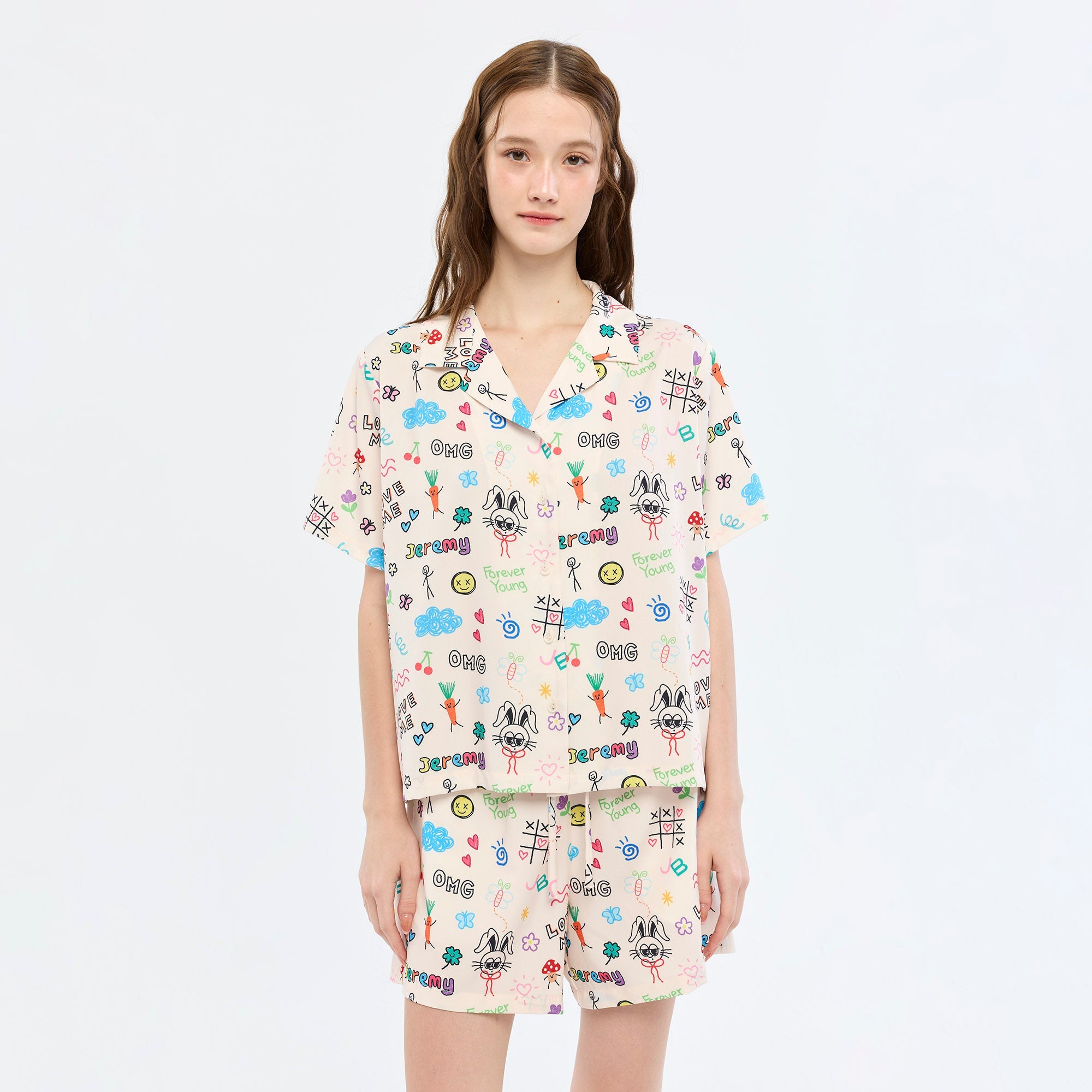 เสื้อเชิ้ตลายพิมพ์ Jeremy Multi Color