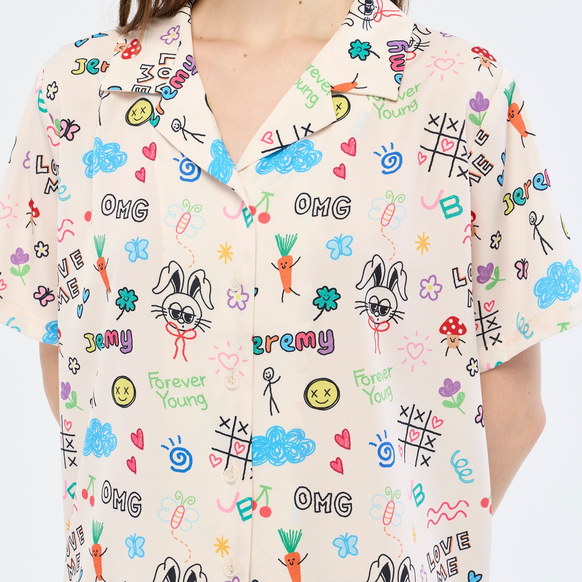 เสื้อเชิ้ตลายพิมพ์ Jeremy Multi Color