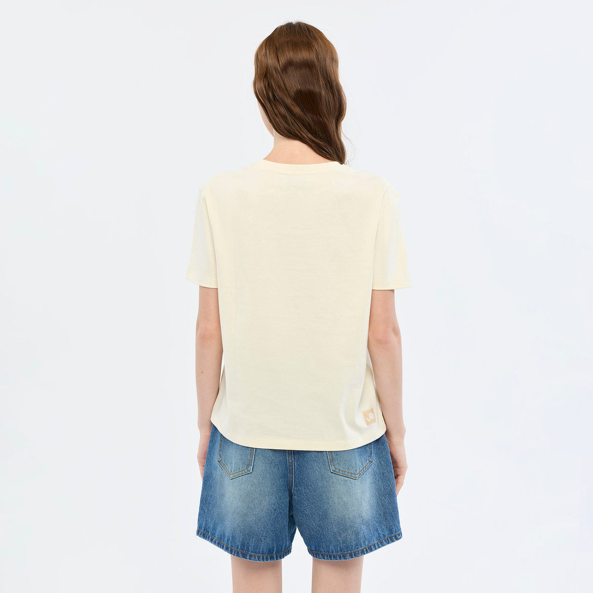 Bunny Face Graphic T-Shirt Cream