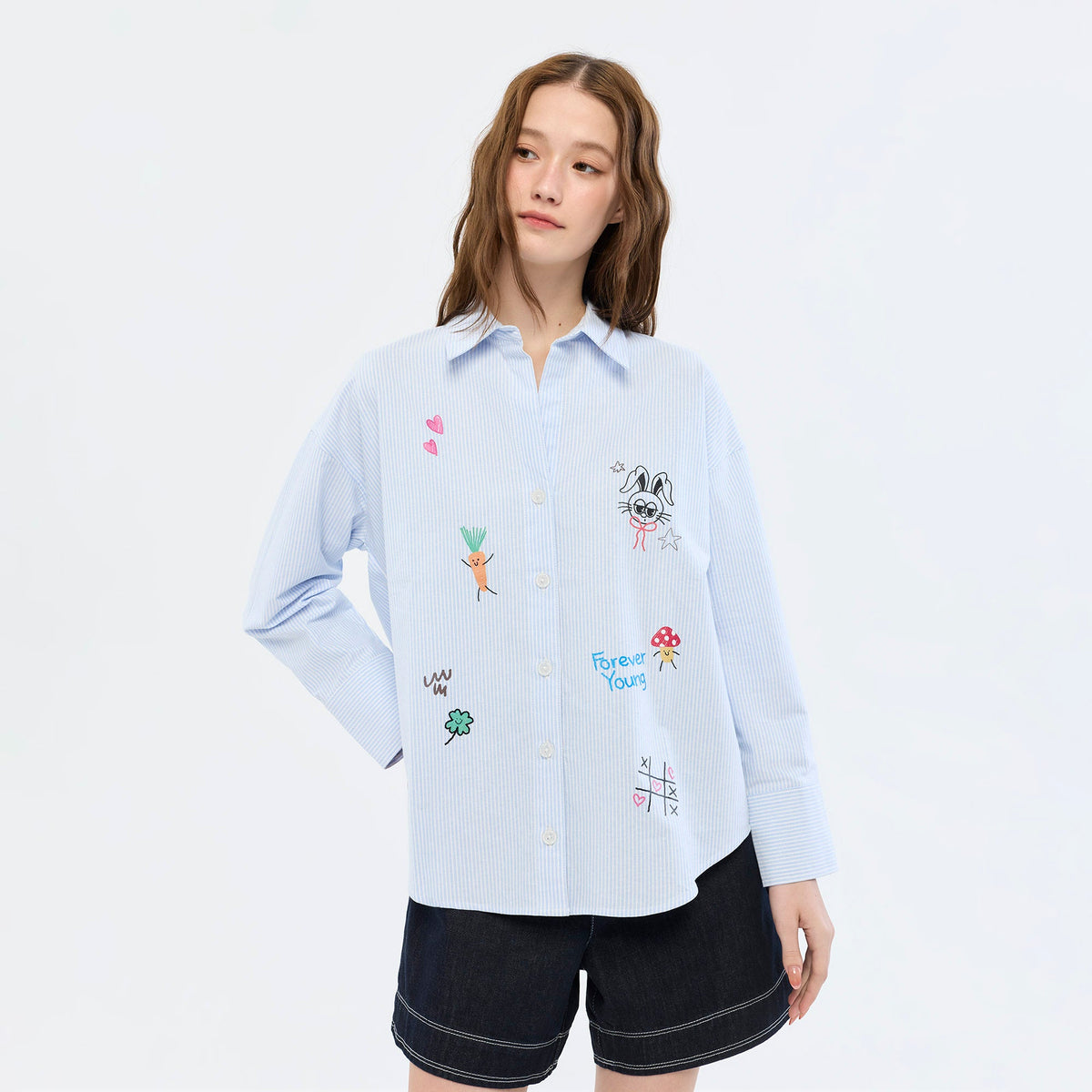 เสื้อเชิ้ตลายทาง Jeremy Blue