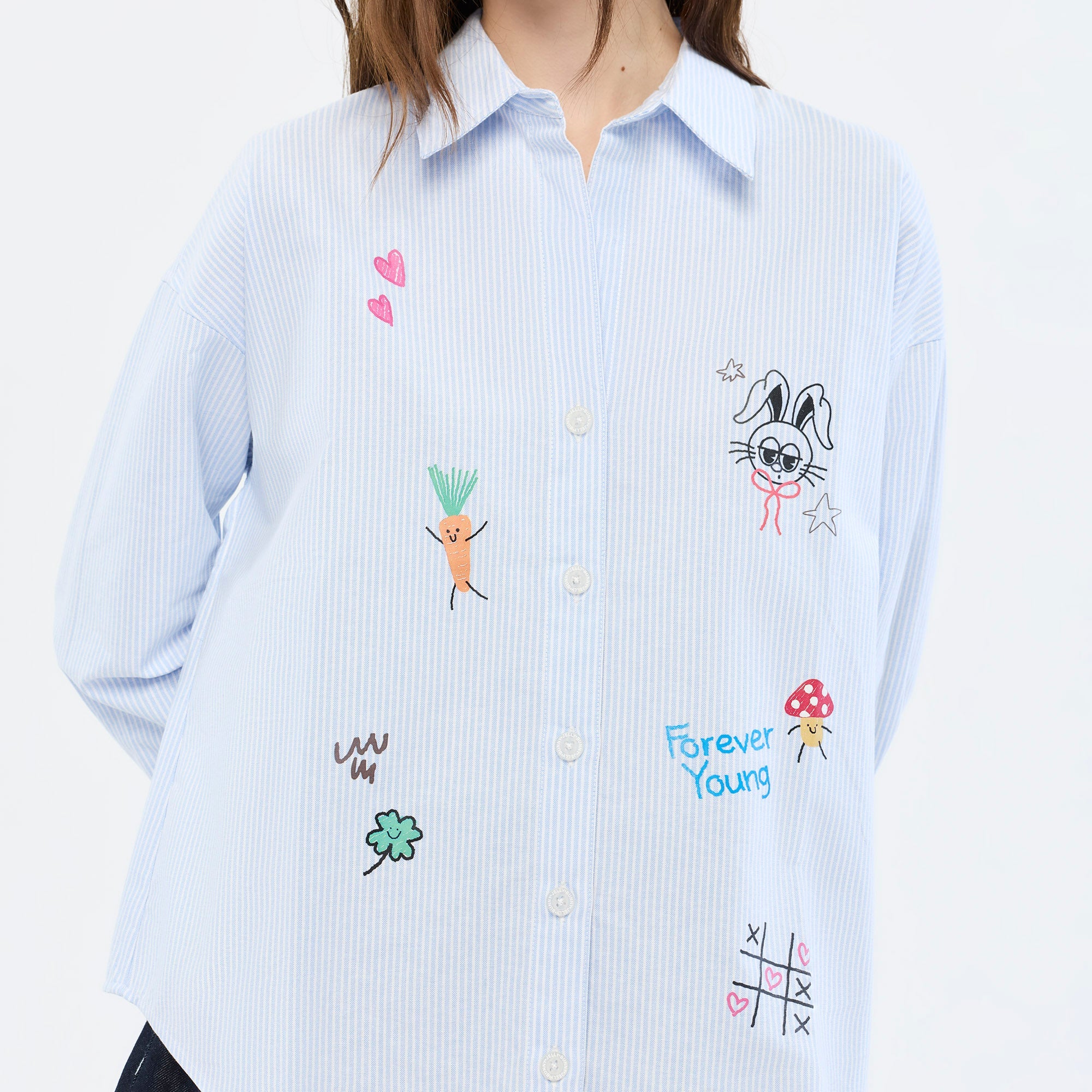 เสื้อเชิ้ตลายทาง Jeremy Blue