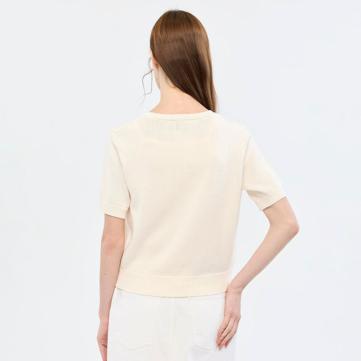 Heart Patch Knit Cardigan & Camisole Set Cream