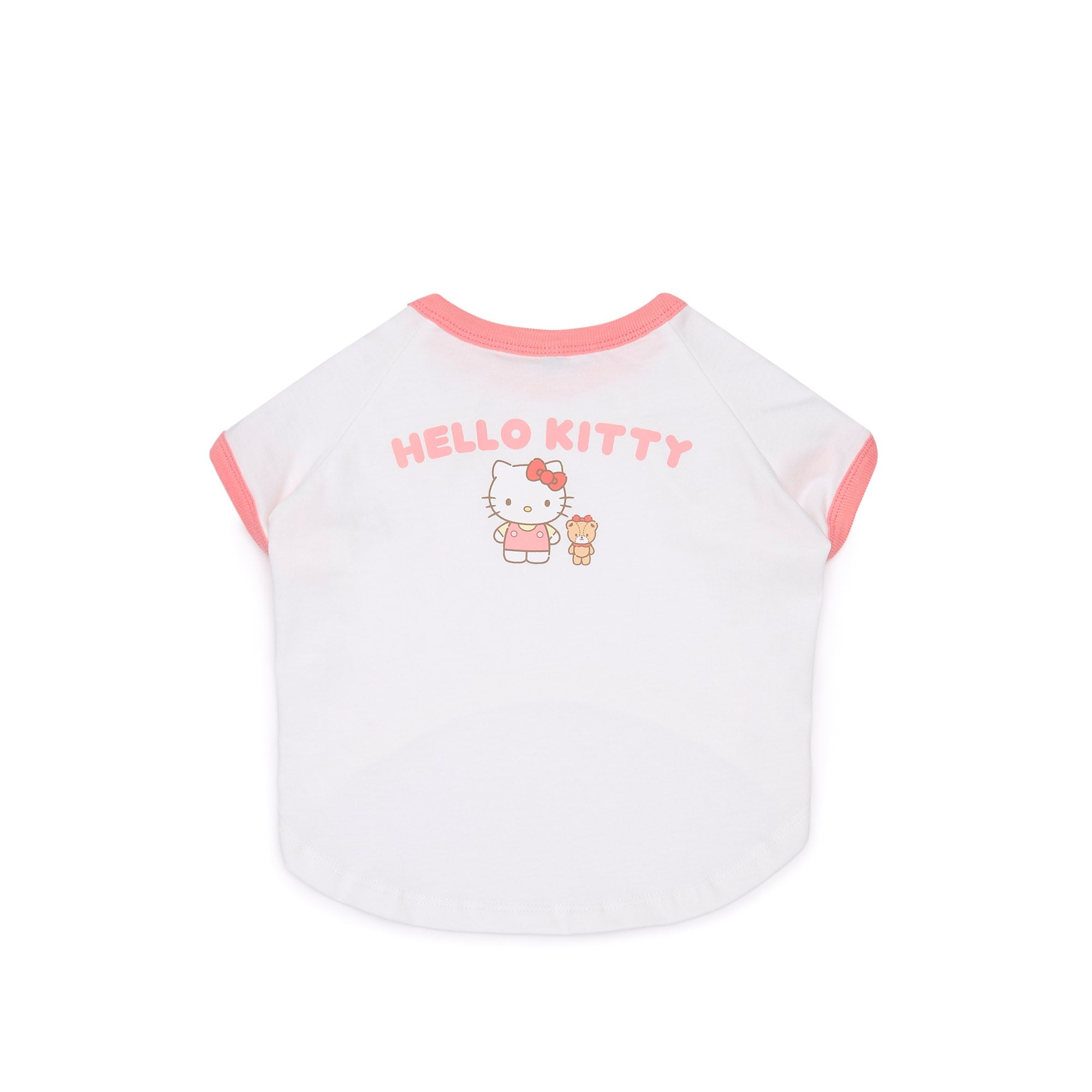 เสื้อยืดลาย Hello Kitty สำหรับสัตว์เลี้ยง White