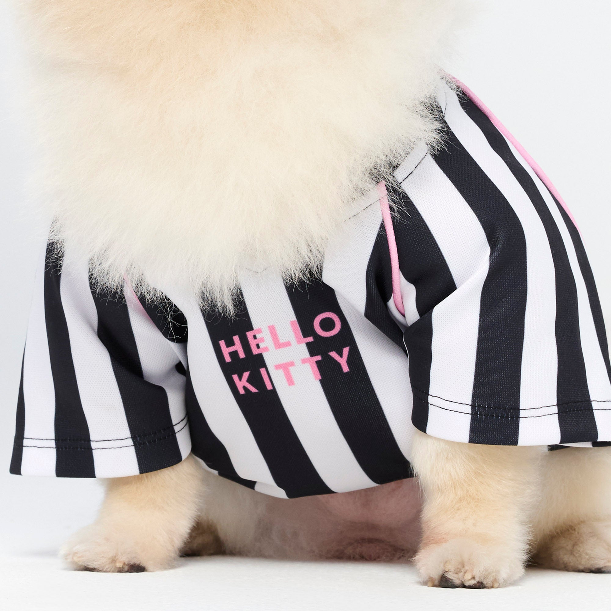 Hello Kitty Striped T-Shirt For Pets Black