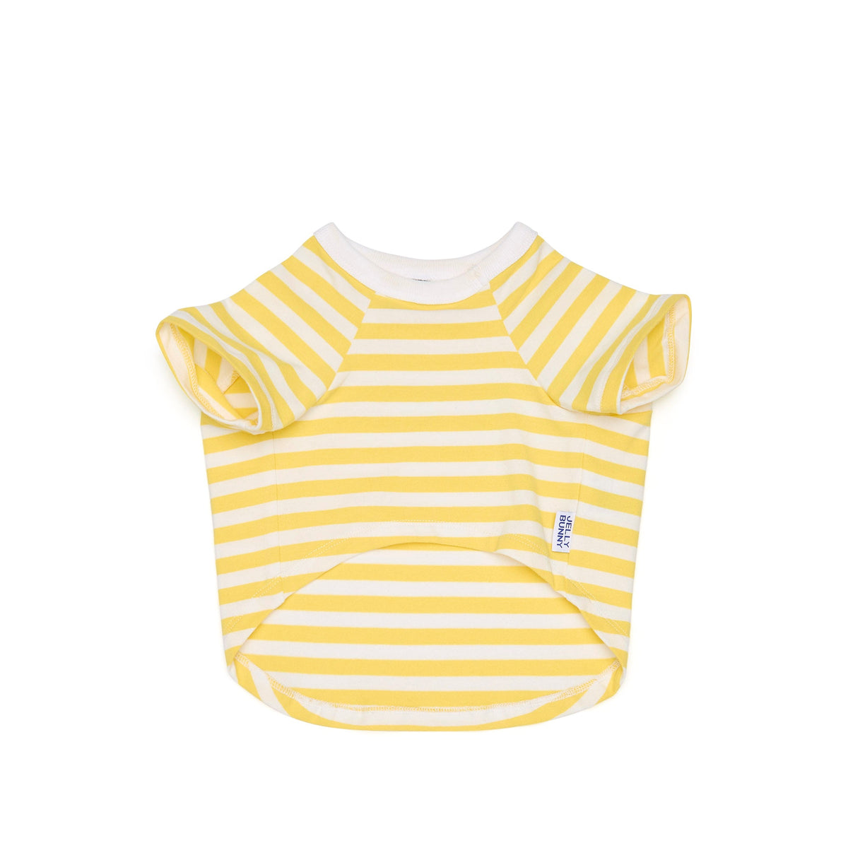 เสื้อยืดลายทาง Jeremy สำหรับสัตว์เลี้ยง Yellow