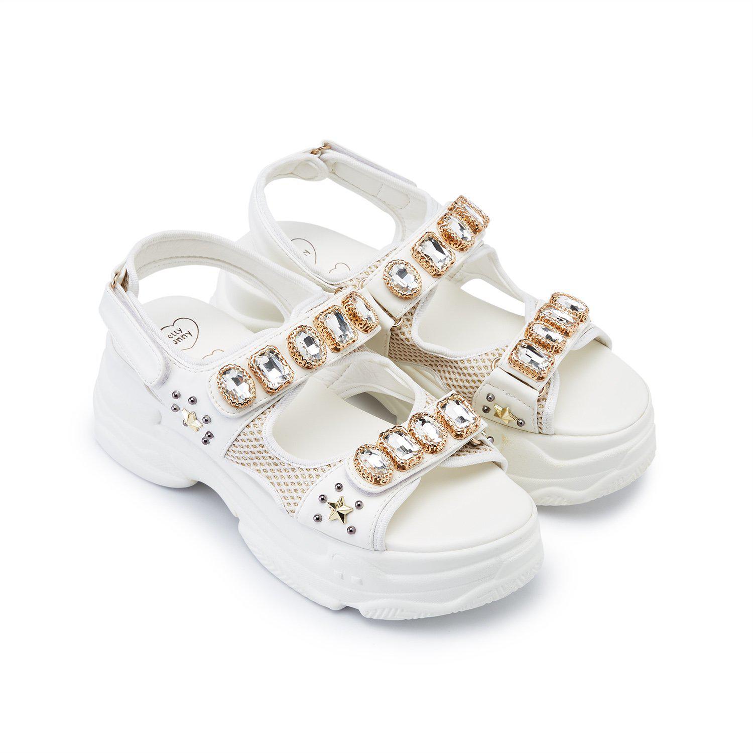 Picotee Crystals Flats & Sandals - Jelly Bunny TH