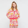 Robot Cyber Knitted Long Sleeve Cardigan - Jelly Bunny TH