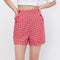 Afterschool High Waist Gingham Shorts - Jelly Bunny TH