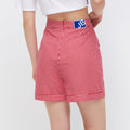 Afterschool High Waist Gingham Shorts - Jelly Bunny TH