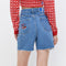 Launch Break Denim Shorts - Jelly Bunny TH
