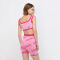 Launch Break Knitted Crop Top - Jelly Bunny TH